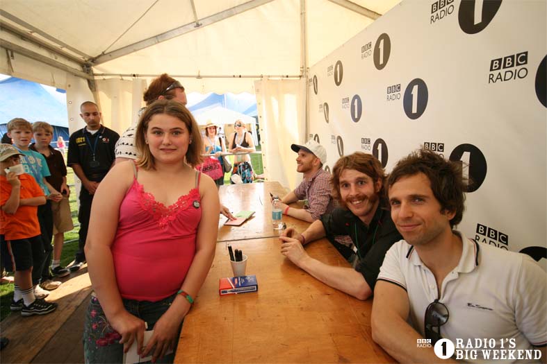 Signing sessions with The Hoosiers