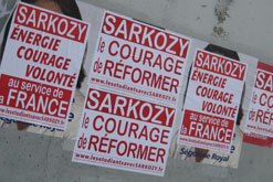 Sarkozy election posters