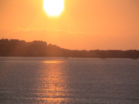 Sunset over St Ives