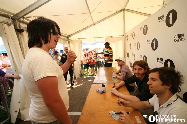 Signing sessions with The Hoosiers