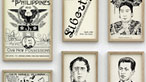 Detail from a photograph of Fernando Bryce's Die Welt, Indian ink on paper. Image courtesy of the artist.