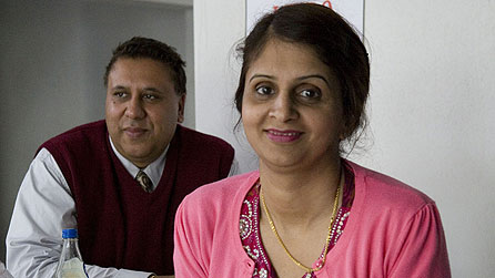 Convenience store owners Sunder and Pam Sandher