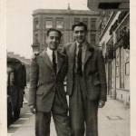 John Forbat aged 15 or 16 (on the left) nearer the end of the War outside West Kensington Court (on today's A4), where this story happened John Forbat aged 15 or 16 (on the left) nearer the end of the War outside West Kensington Court (on today's A4), where this story happened