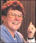 Woman laughing