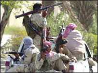 Militantes em Najaf