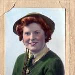 Irene Johnson (nee Mitchell) in the Land Army, Dorset. Irene Johnson (nee Mitchell) in the Land Army, Dorset.