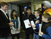 The boys meet James Martin