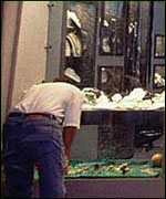 riot scene from July 2001