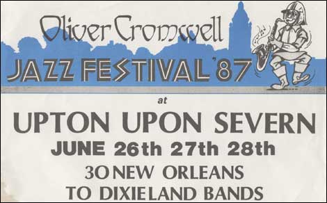 1987 Upton Jazz Festival poster