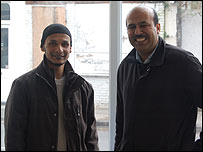 Mohammed Tunu Miah & Mahbub Alam Shamim in the shop