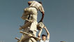 Detail from an image of Yael Bartana's video installation Summer Camp. Image courtesy of Yael Bartana.