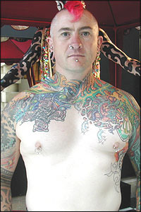 Tattoo on a man 