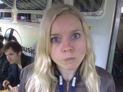 Producer Lisa and her stern face