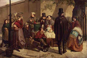 'A Coffee Stall, Westminster', by Charles Hunt