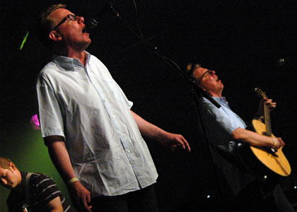 Performers on Friday at the Cambridge Folk Festival 2005