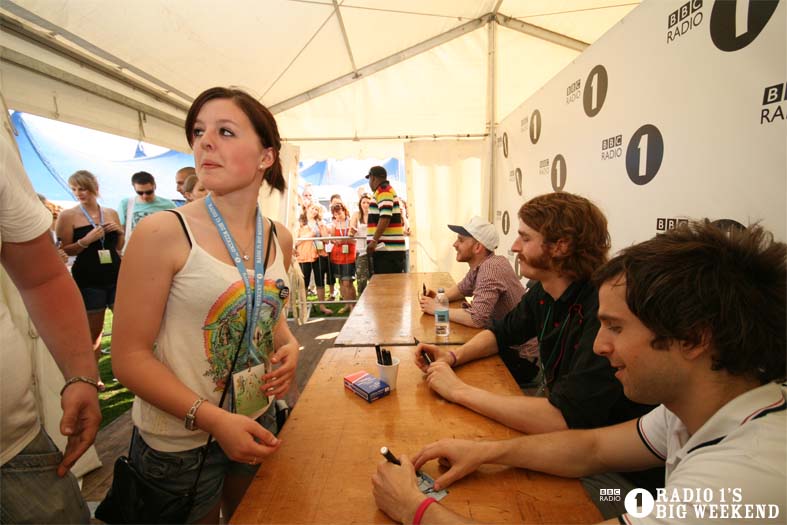 Signing sessions with The Hoosiers