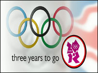 2012 Olympics logo - three years to go