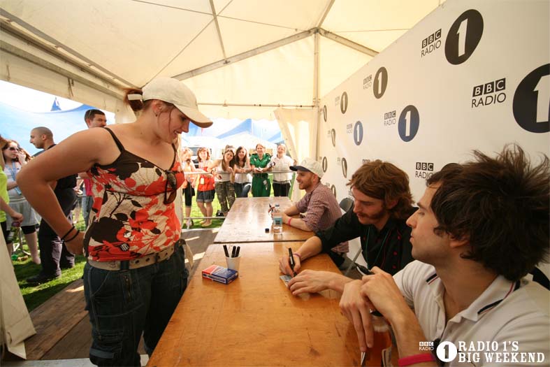 Signing sessions with The Hoosiers