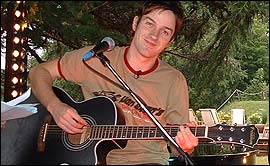 Picture: Alistair Griffin at The Fame Academy