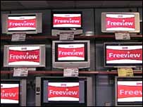 lots of TVs