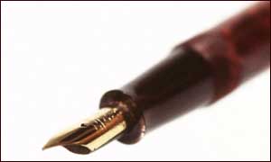A pen: mightier than the sword?