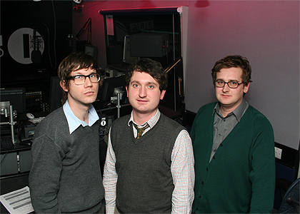 L to R - Oliver, Henry and House of Lords show us their lovely knitwear