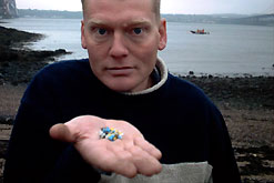 Tom on a beach