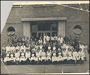 The hospital's staff in 1949