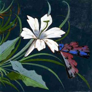 A late 19th Century Belgian Boch Freres dust pressed tile