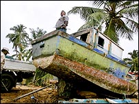 Região atingida pelo tsunami no Sri Lanka