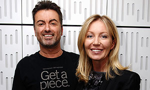 George Michael and Kirsty Young
