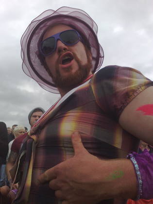 The crowd at Glastonbury