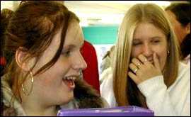 Teenagers chatting