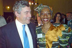 Erinma Bell & Gordon Brown