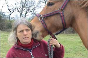 Sue with her horse