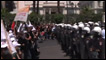Manifestantes na Grécia