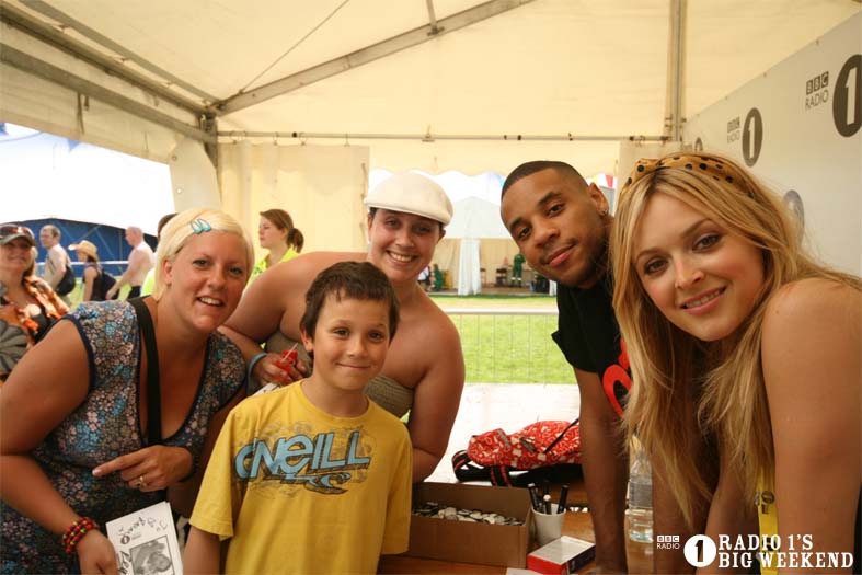 Signing sessions with Fearne and Reggie