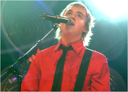 McFly on stage at the R1 / TOTP Christmas Party
