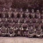 'A' squadron 43rd Recce. All but two (including myself, seated 5th from left, front row) of these men died in the sinking of the Derrycunihy 7.30am 24th June 1944. My first week in action was made very sad in that I spent all my spare time writing to the relatives of those who died. 'A' squadron 43rd Recce. All but two (including myself, seated 5th from left, front row) of these men died in the sinking of the Derrycunihy 7.30am 24th June 1944. My first week in action was made very sad in that I spent all my spare time writing to the relatives of those who died.