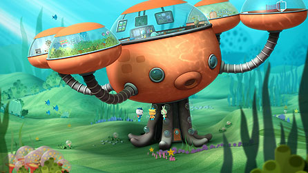 Barnacles, Kwazii and Tweak outside the Octopod