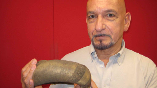 Caption: Sir Ben Kingsley talks to the Charles Carroll of the Sunday programme about his object. Caption: Sir Ben Kingsley talks to the Charles Carroll of the Sunday programme about his object.