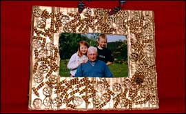 Pic:  Home made picture frame.  