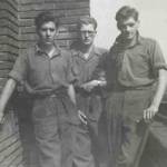 Celle 1946. Roy Throssell, Ken Watts and George Clarke Celle 1946. Roy Throssell, Ken Watts and George Clarke