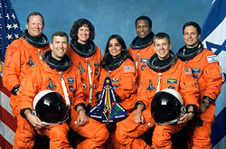 The Columbia crew, image courtesy of NASA