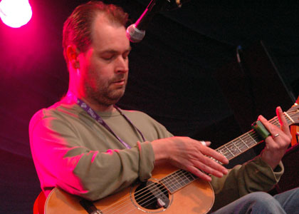 Performers on Sunday at the Cambridge Folk Festival 2005