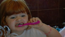 Five year old Caitlin has tooth decay