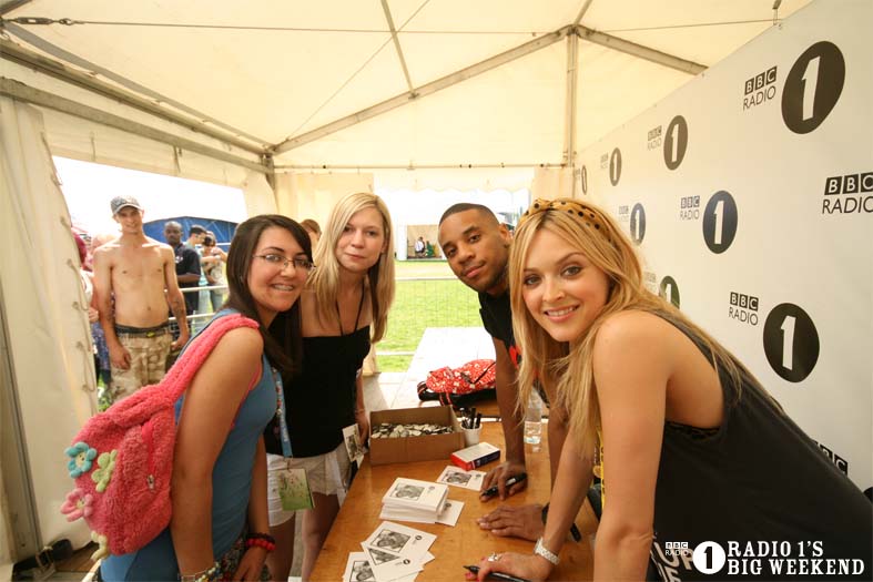 Signing sessions with Fearne and Reggie