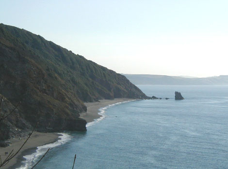 Long stone between Downderry and Portwrinkle