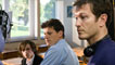 Augustus Prew, Ioan Gruffudd and director Nick Moran during filming of The Kid