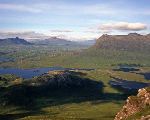 View to the North: Cul Mor and Suilven © Graham White